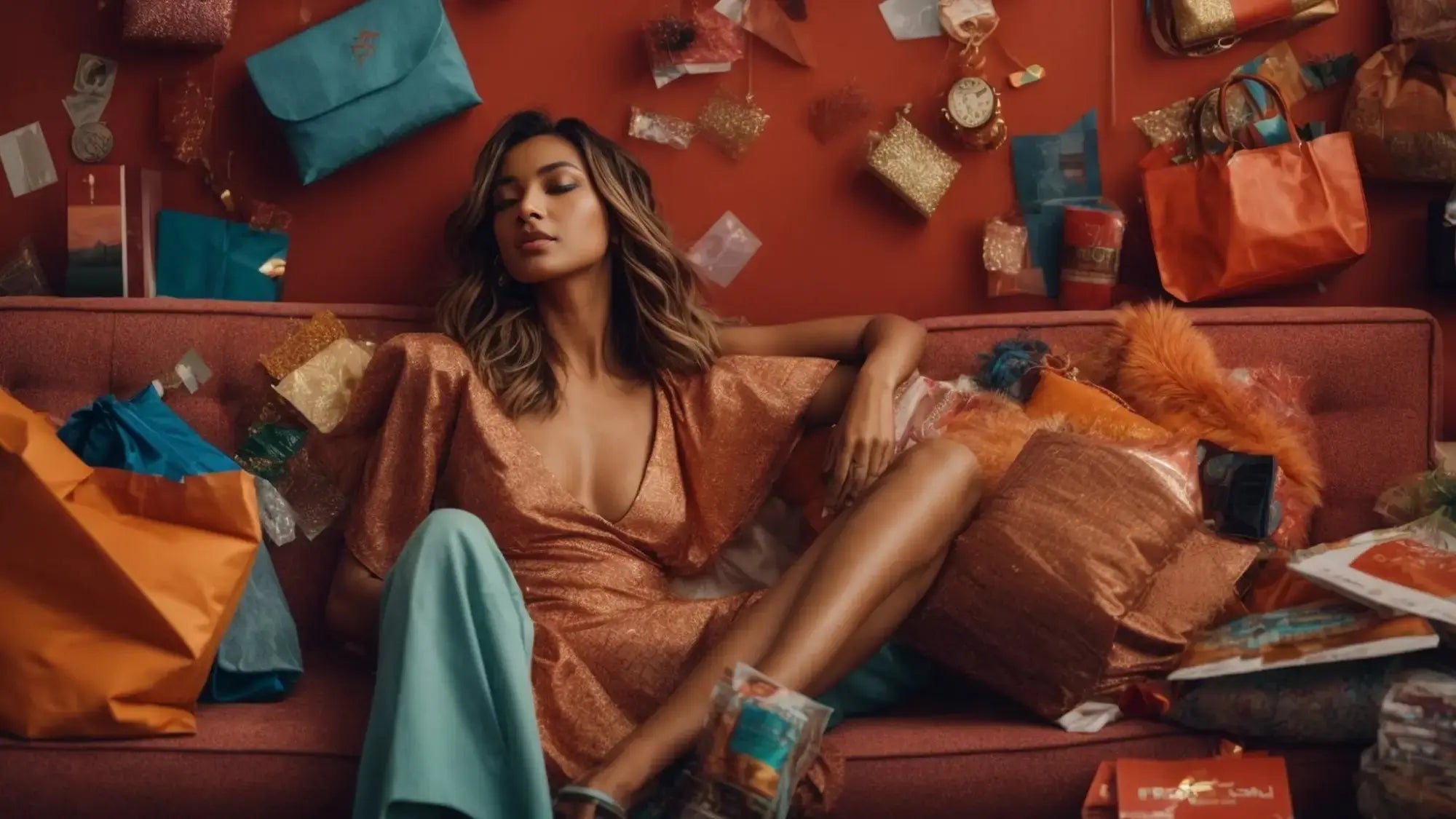 A woman happy with her loyalty rewards programme