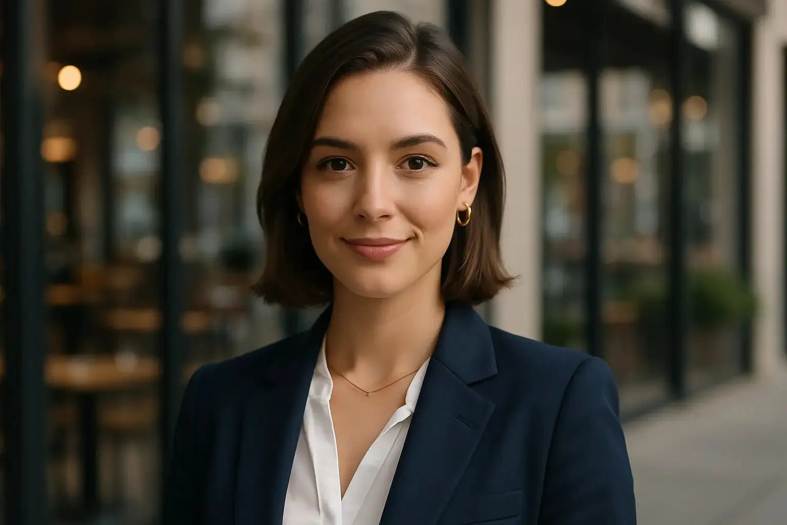 a woman confident look