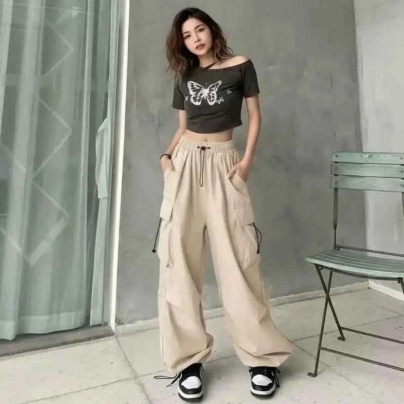 Tooling Pants | Women's Retro Wide-Leg Casual Trousers