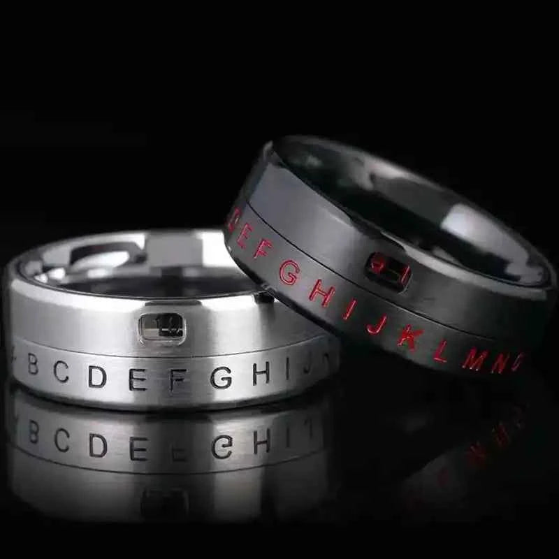 Technological Gadgets Gear Time Fidgit Spinner Man Emo Robot Knuckles For Men Fight Thumb Ring Stainless Steel Charm Jewelry - Lifestyle Travel Trading