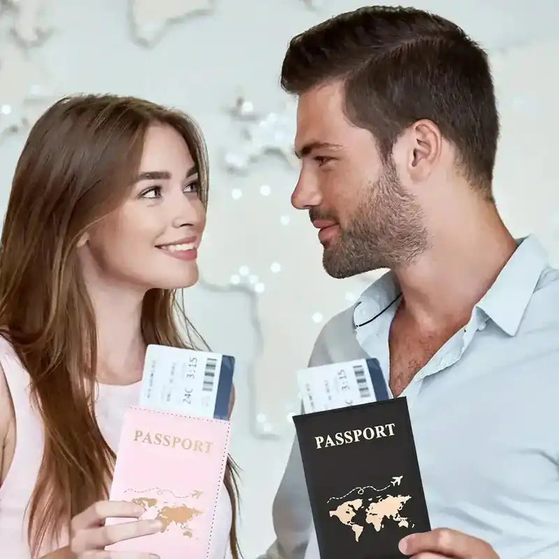 Passport Holder | Slim PU Leather Travel Document Wallet Cover Dropified