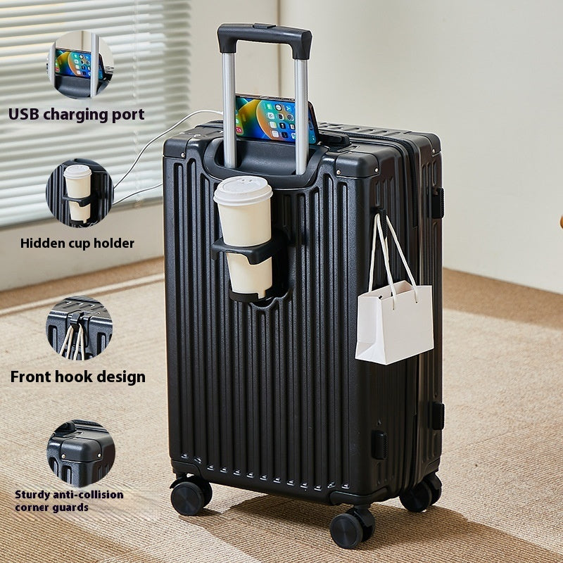 Multifunctional Zipper Suitcase – Combination Lock Travel Luggage (20″ / 24″ / 26″)