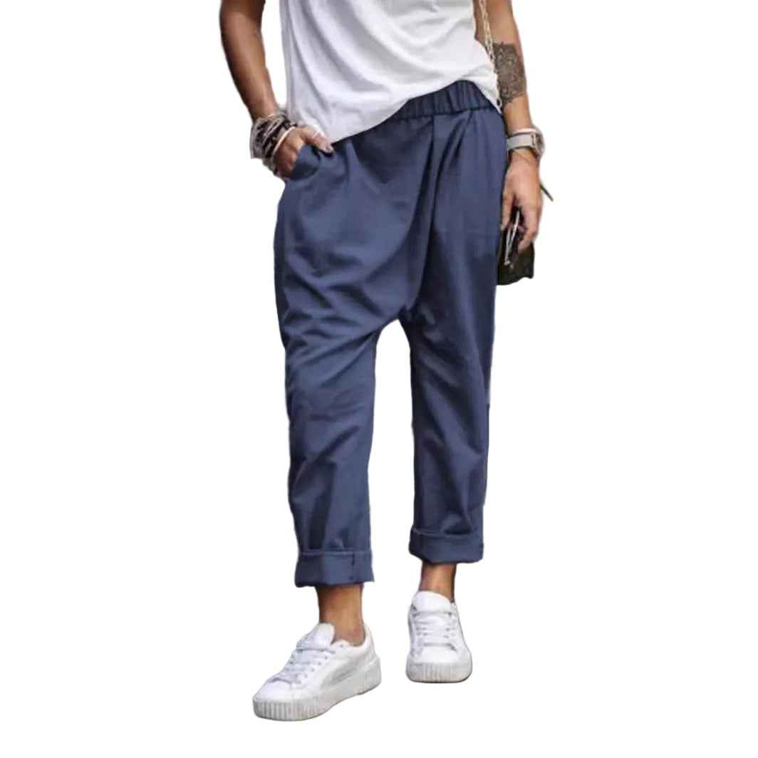 Women’s Harem Pants with Pockets – Streetwear Casual Trousers
