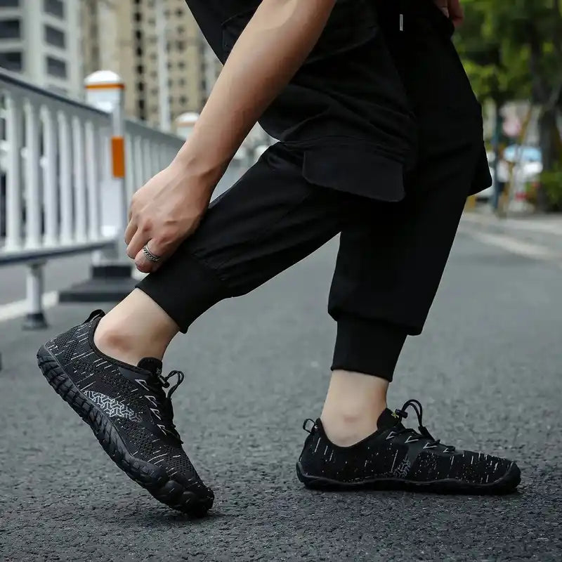 Men Trail Running Shoes Minimalist Barefoot Wide Width Gym Workout Fitness Low Zero Drop Women Sneakers Treadmill Free Athletic Lifestyle Travel Trading