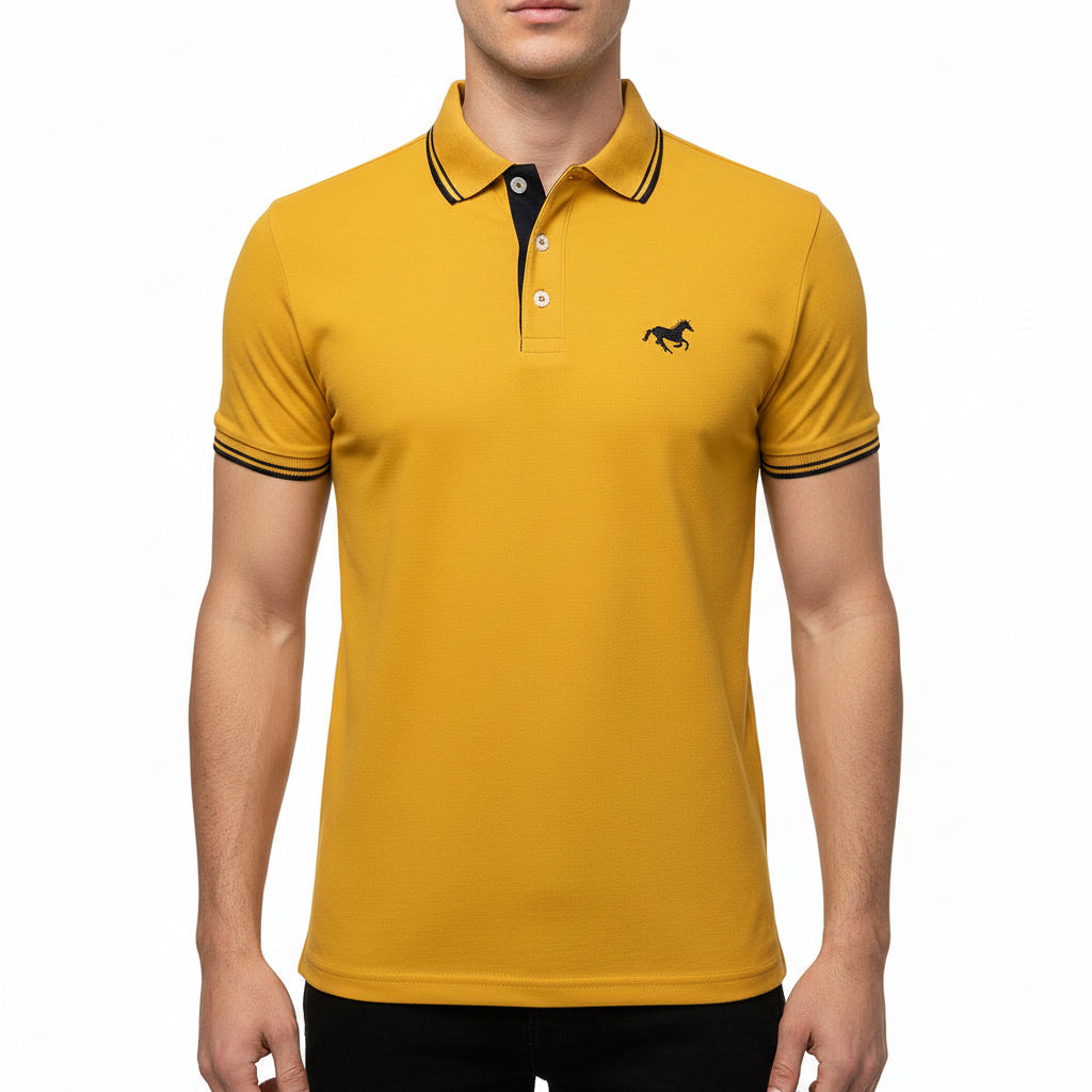 Classic Men’s Polo Shirt – Short Sleeve Button Lapel Casual Top - Lifestyle Travel Trading