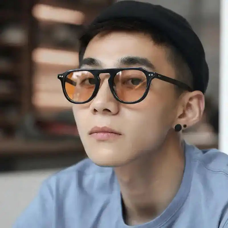 Fashion Oval Sunglasses For Men Women Vintage Brand Designer Punk Sun Glasses Men's Unisex Eyewear Steampunk Rivet Lifestyle Travel Trading