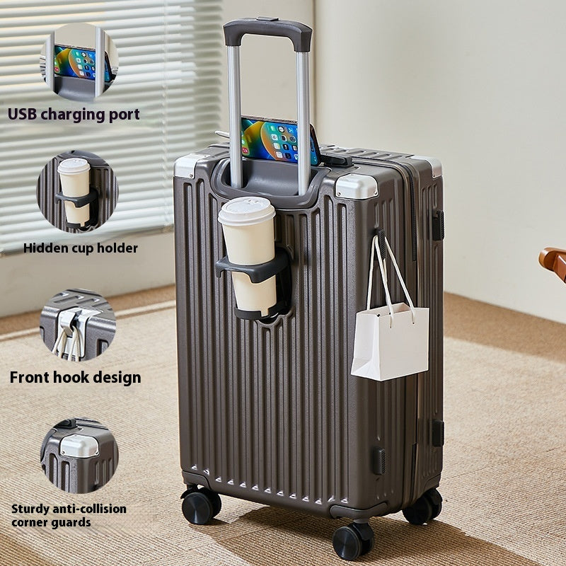 Multifunctional Zipper Suitcase – Combination Lock Travel Luggage (20″ / 24″ / 26″)