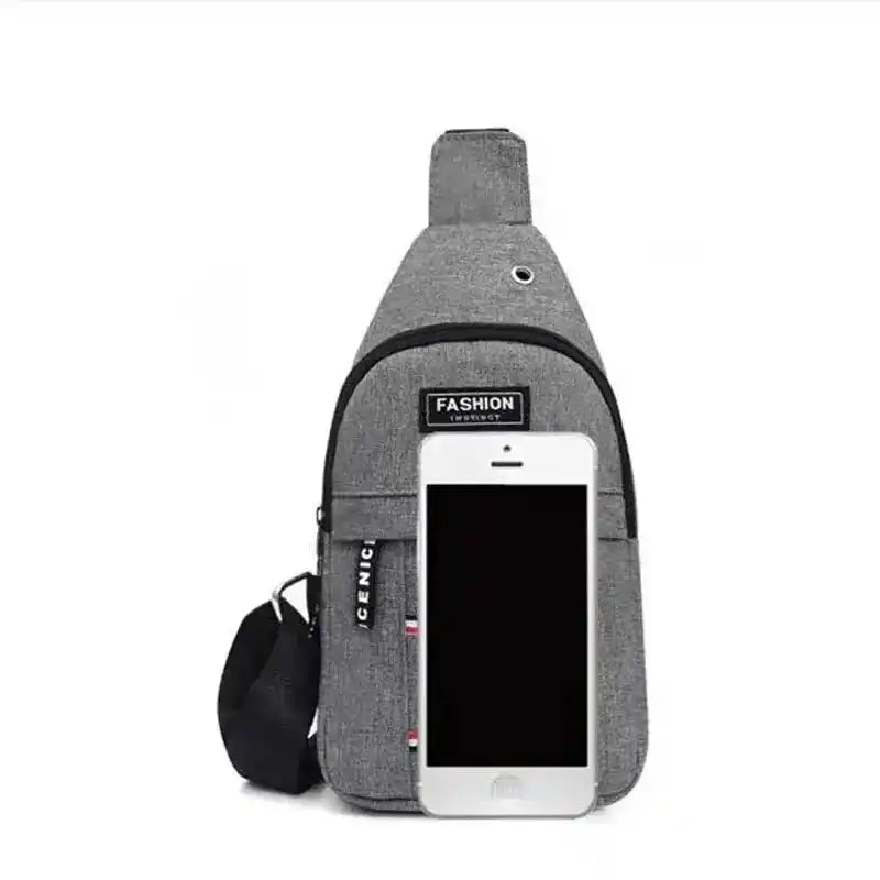 Cross Body Bag | Men's Waterproof Nylon Canvas Shoulder Fanny Pack Dropified