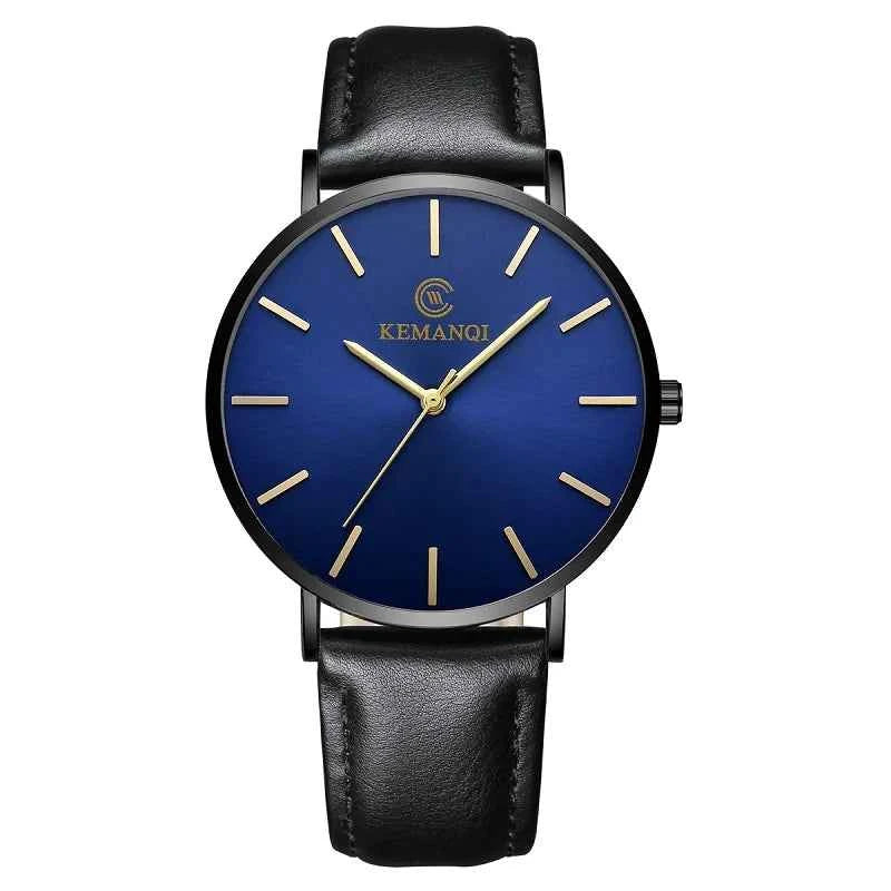 Luxury Business Men’s Watch – Ultra‑Thin Gold Quartz