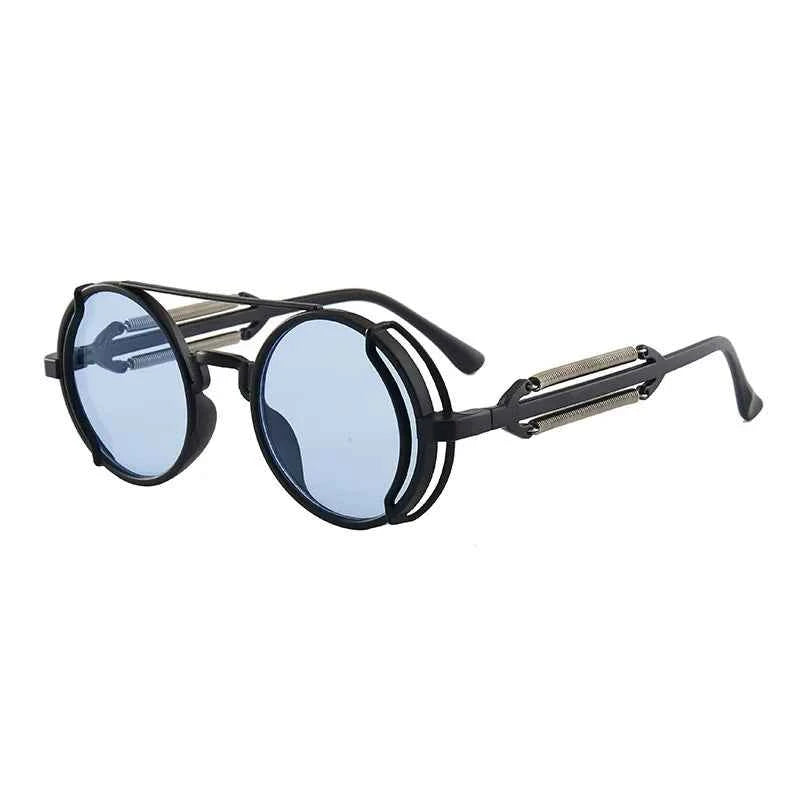 Gothic Steampunk Sunglasses – Retro Circular Frame
