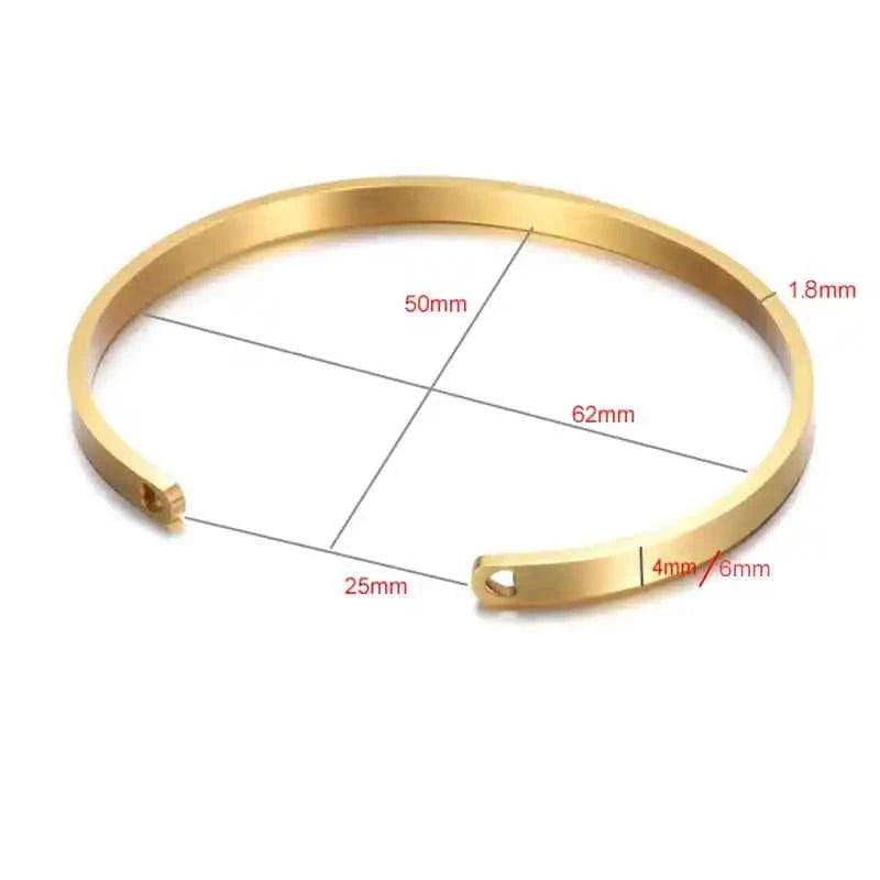Custom Engraved Name Bracelet – Personalised Cuff