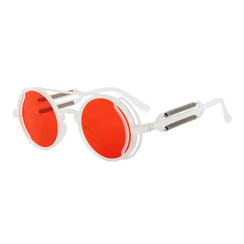 Gothic Steampunk Sunglasses – Retro Circular Frame