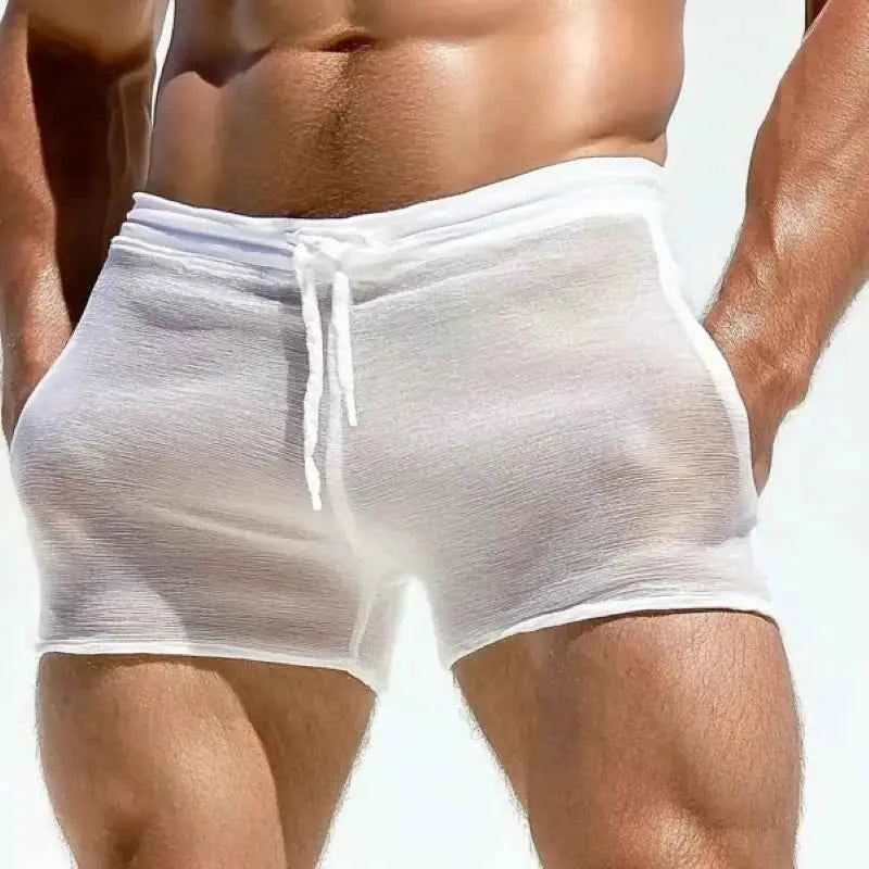 Men’s Lace‑Up Shorts – Breathable Casual Wear