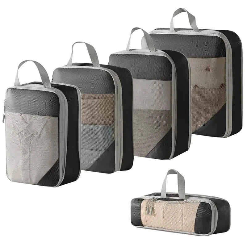 Compression Packing Cubes – Travel Organiser Set (3-5‑Piece)