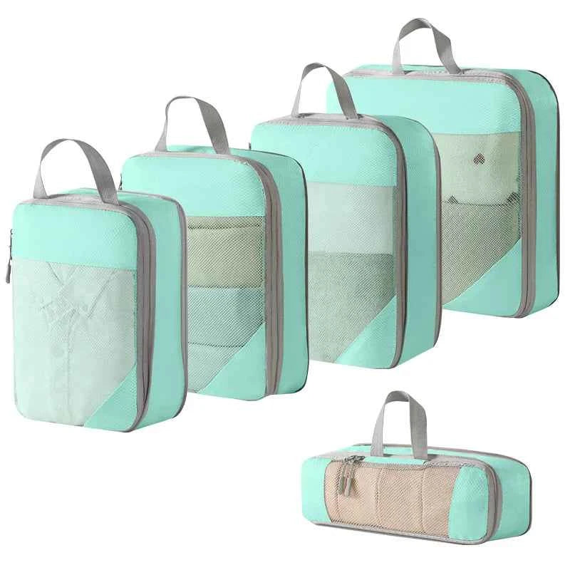 Compression Packing Cubes – Travel Organiser Set (3-5‑Piece)