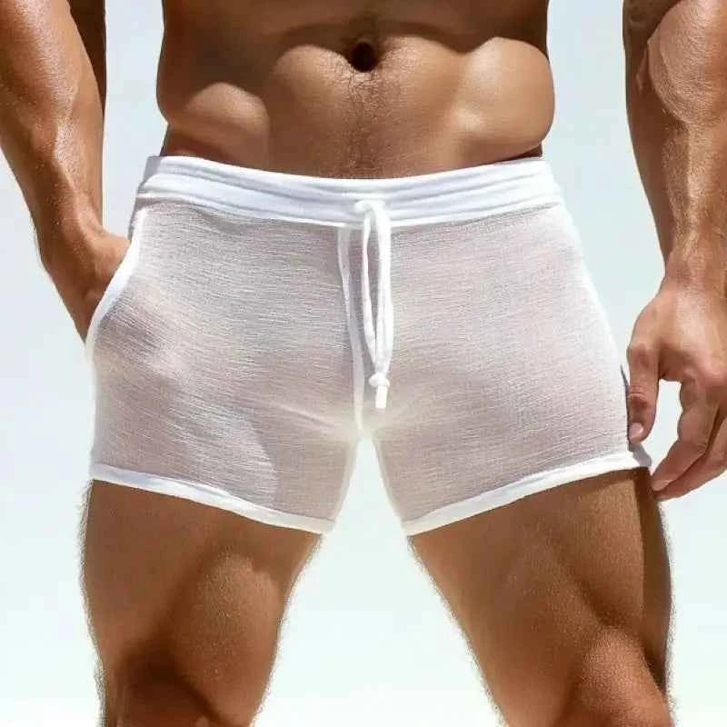 Men’s Lace‑Up Shorts – Breathable Casual Wear