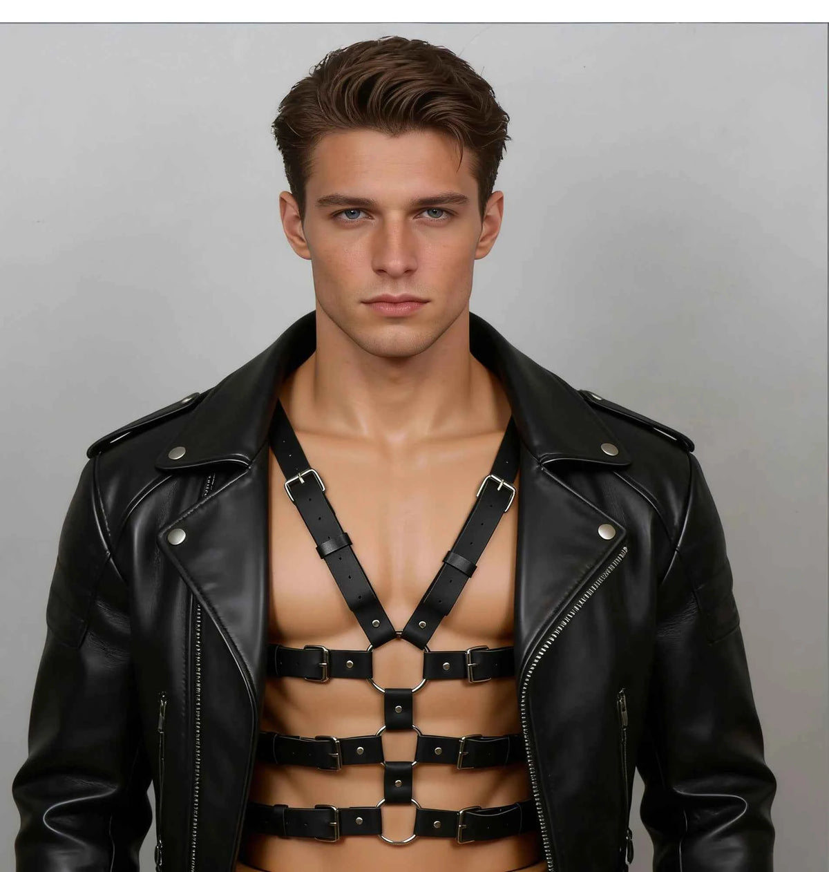 Men’s Harness Belt – Leather Body Accessory