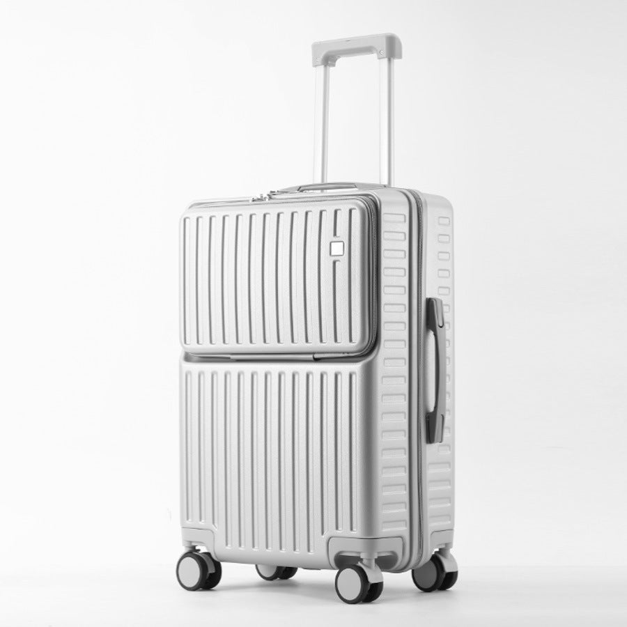 Front Opening Hard Shell Luggage with USB Port