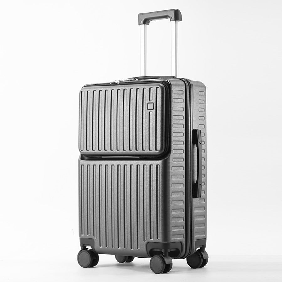 Front Opening Hard Shell Luggage with USB Port
