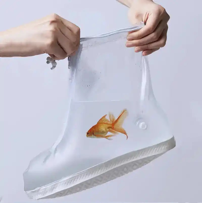 Silicone Waterproof Shoe Cover Unisex Shoes Protectors Rain Boots for Indoor Outdoor Rainy Reusable Quality non-slip shoe Cover Lifestyle Travel Trading