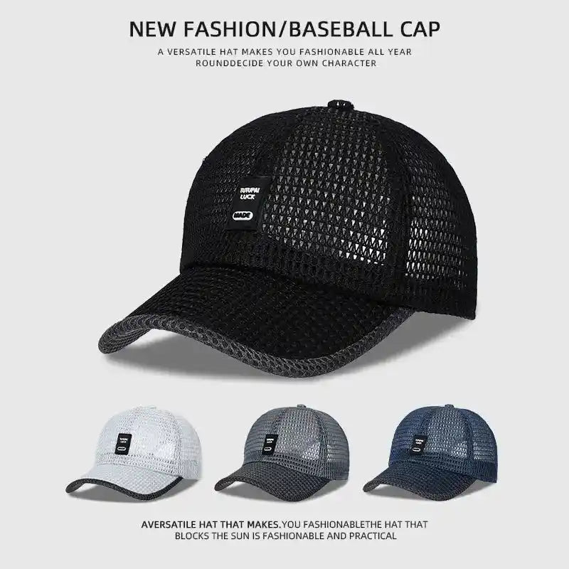 Mesh Baseball Caps | Breathable Snapback Trucker Hats for Summer Wear Dropified