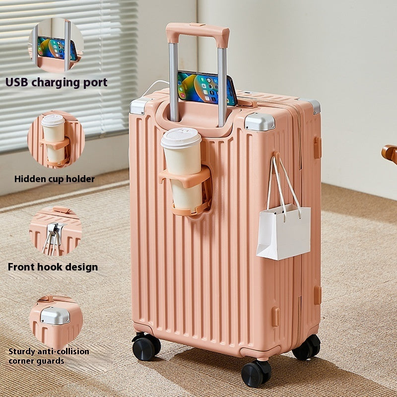 Multifunctional Zipper Suitcase – Combination Lock Travel Luggage (20″ / 24″ / 26″)