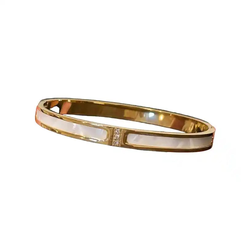 Titanium Steel Bracelet | Roman Design Punk Bangle for Men & Women Dropified