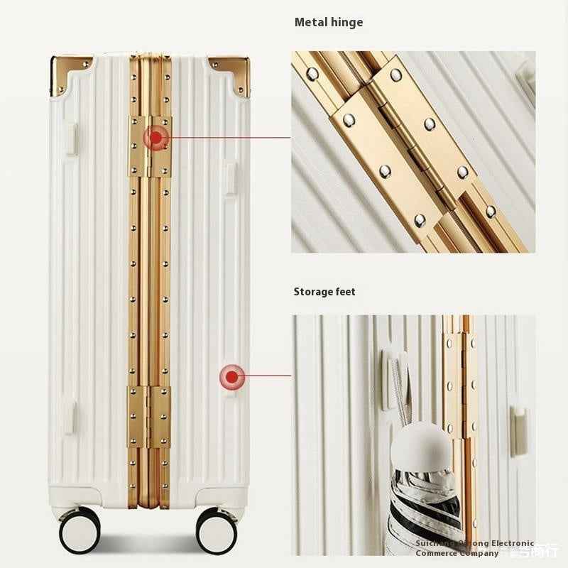 Aluminium Frame Suitcase – Large‑Capacity Hard‑Shell Luggage