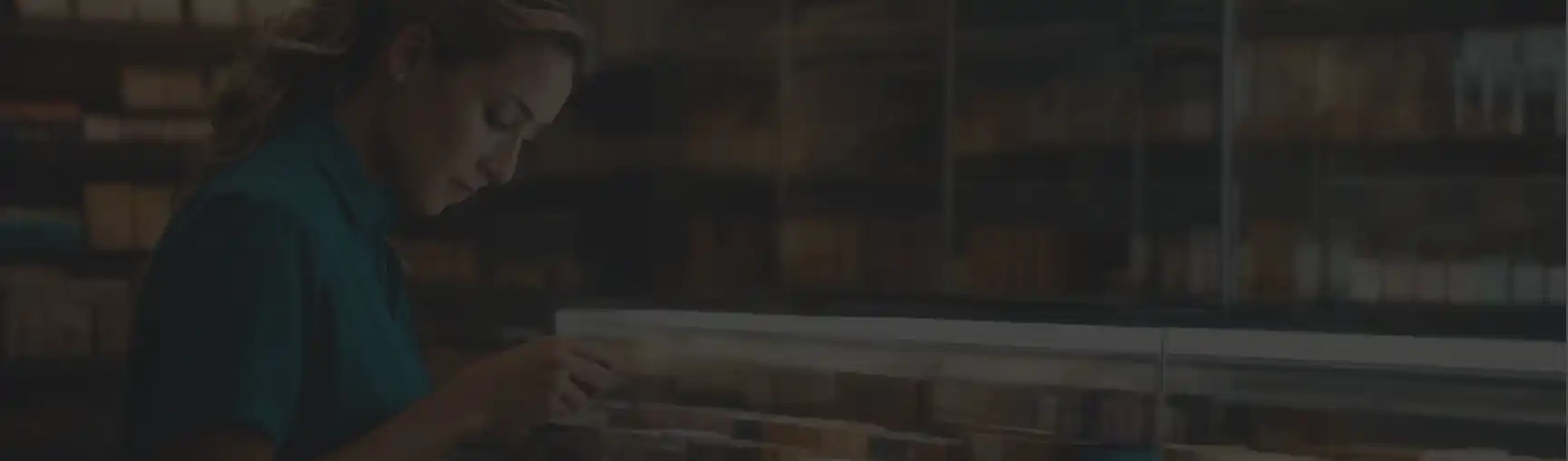 Person in green shirt.