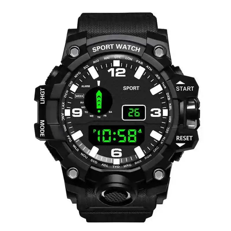 Men’s Military Digital Watch – Sports Multifunction Design - Lifestyle Travel Trading