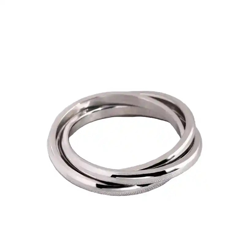 Anti Stress Anxiety Fidget Spinner Couple Rings Rotate Freely Jewelry for Men Women Stainless Steel Knuckle Ring Wedding Bague Lifestyle Travel Trading