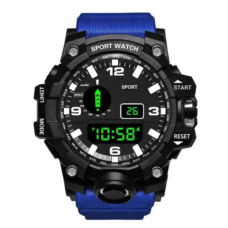 Men’s Military Digital Watch – Sports Multifunction Design - Lifestyle Travel Trading