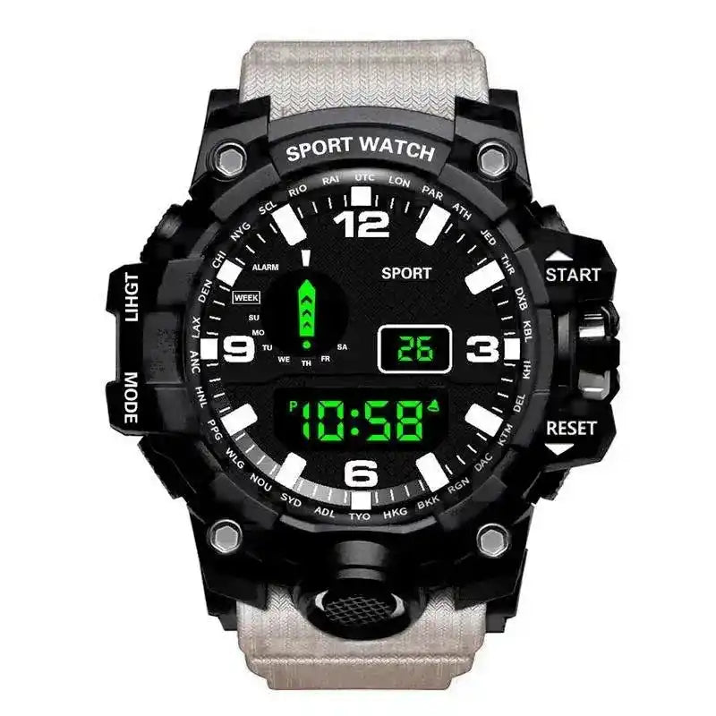 Men's Military Watch | Digital Sports Waterproof Multifunctional Timepiece Dropified