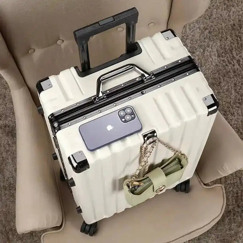 Aluminium Frame Suitcase | Hard Shell Trolley Case with Password Lock Dropified
