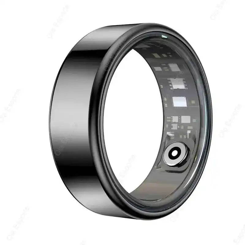 2025 New Smart Ring Men Women, Heart Rate and Blood Oxygen Monitor Smartring IP68 5ATM Waterproof, Multi-sport Mode Finger Ring Lifestyle Travel Trading