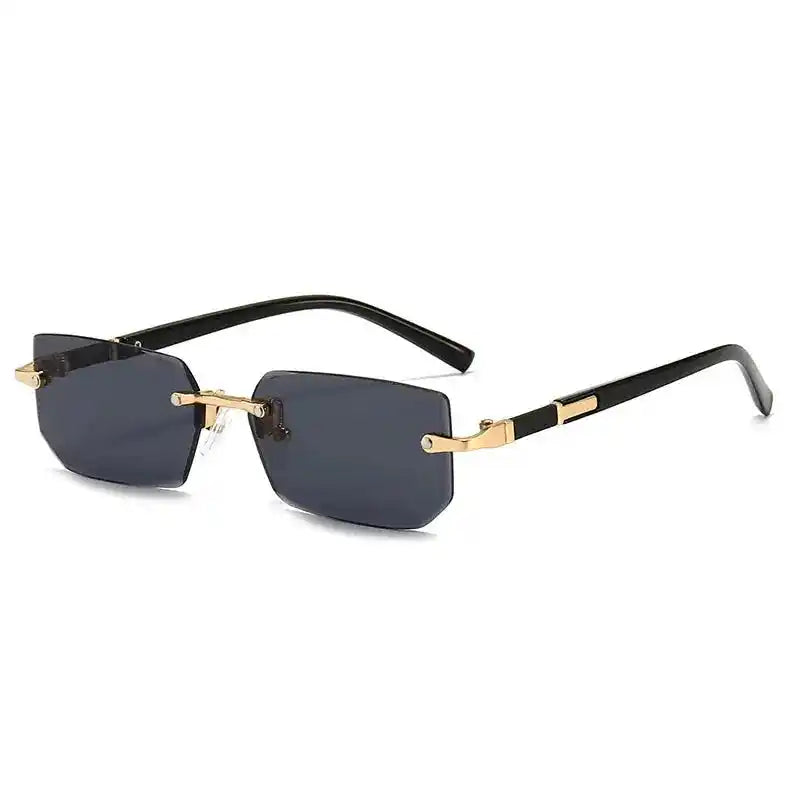 Rimless Sunglasses | Square Fashion Shades for Women and Men Dropified
