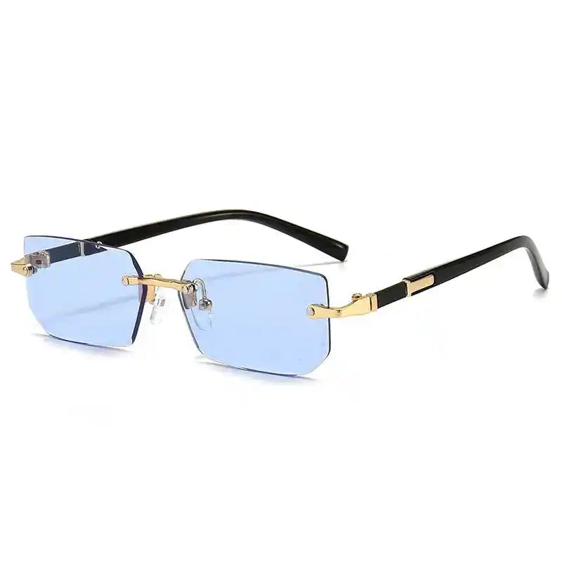 Rimless Sunglasses | Square Fashion Shades for Women and Men Dropified