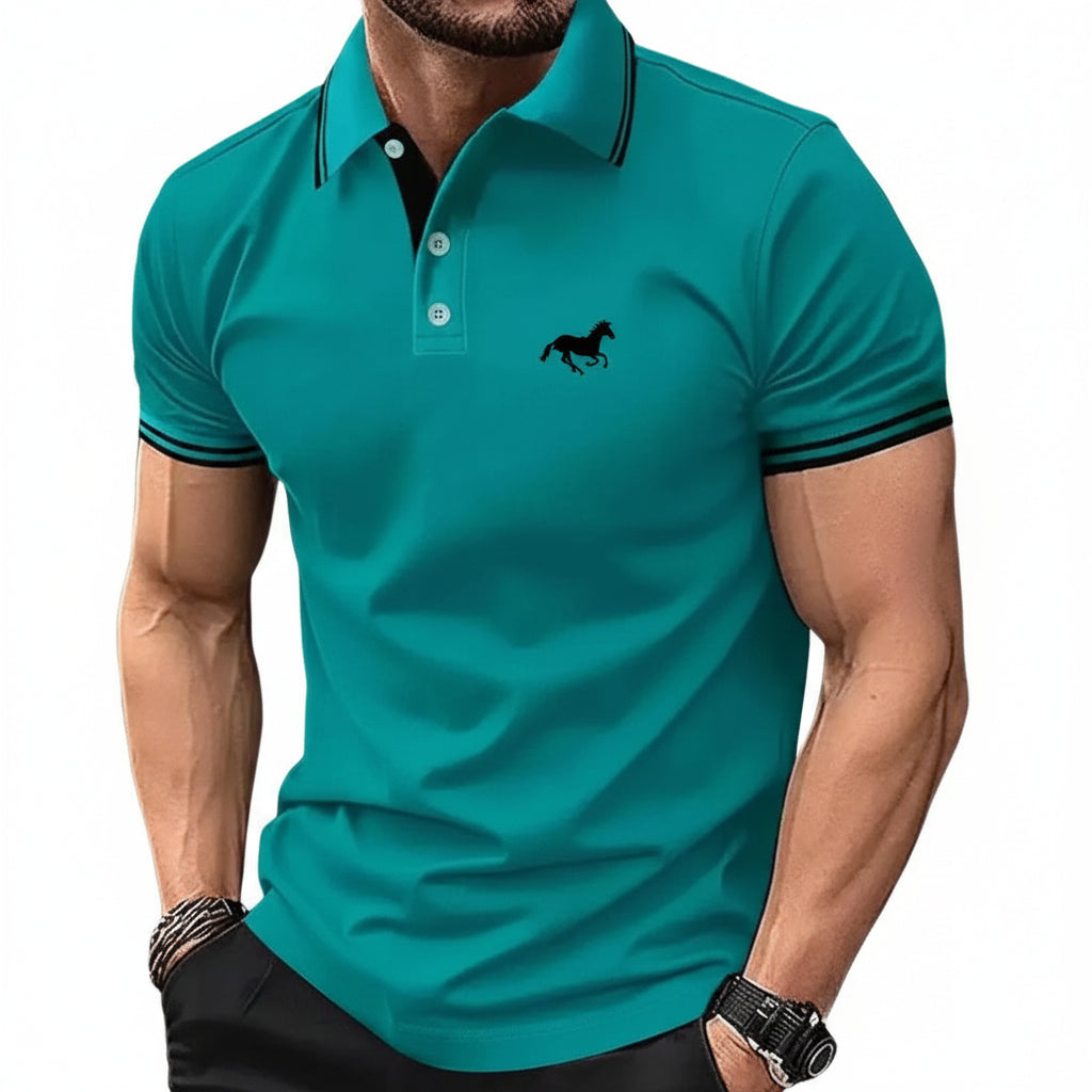 Classic Men’s Polo Shirt – Short Sleeve Button Lapel Casual Top - Lifestyle Travel Trading