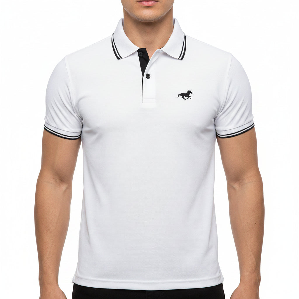 Classic Men’s Polo Shirt – Short Sleeve Button Lapel Casual Top - Lifestyle Travel Trading