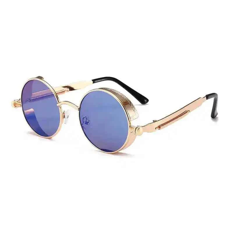 Retro Round Metal Sunglasses – Steampunk‑Style Shades - Lifestyle Travel Trading