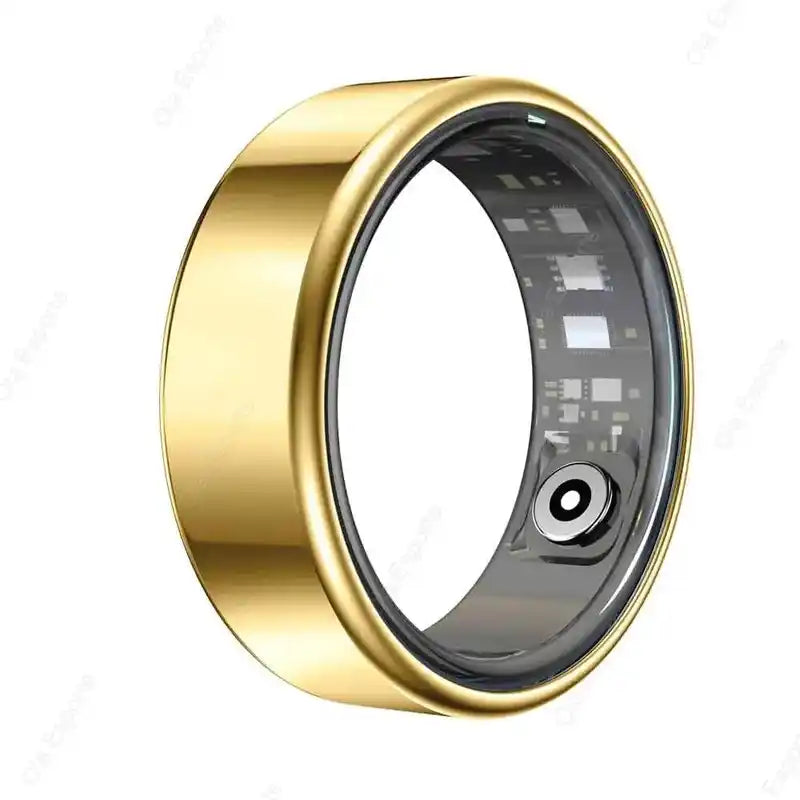2025 New Smart Ring Men Women, Heart Rate and Blood Oxygen Monitor Smartring IP68 5ATM Waterproof, Multi-sport Mode Finger Ring Lifestyle Travel Trading