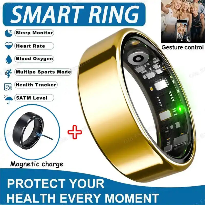 Smart Ring | Health Monitoring Wearable with Heart Rate & Sleep Tracking Dropified