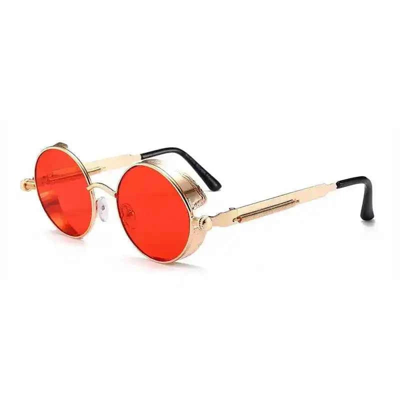 Retro Round Metal Sunglasses – Steampunk‑Style Shades - Lifestyle Travel Trading