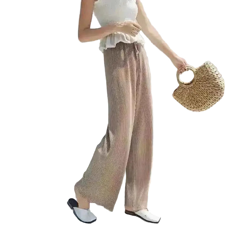 Women's Wide Leg Pants | Ice Silk Summer Trousers