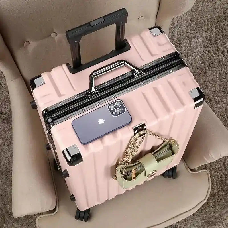 Aluminium Frame Suitcase | Hard Shell Trolley Case with Password Lock Dropified
