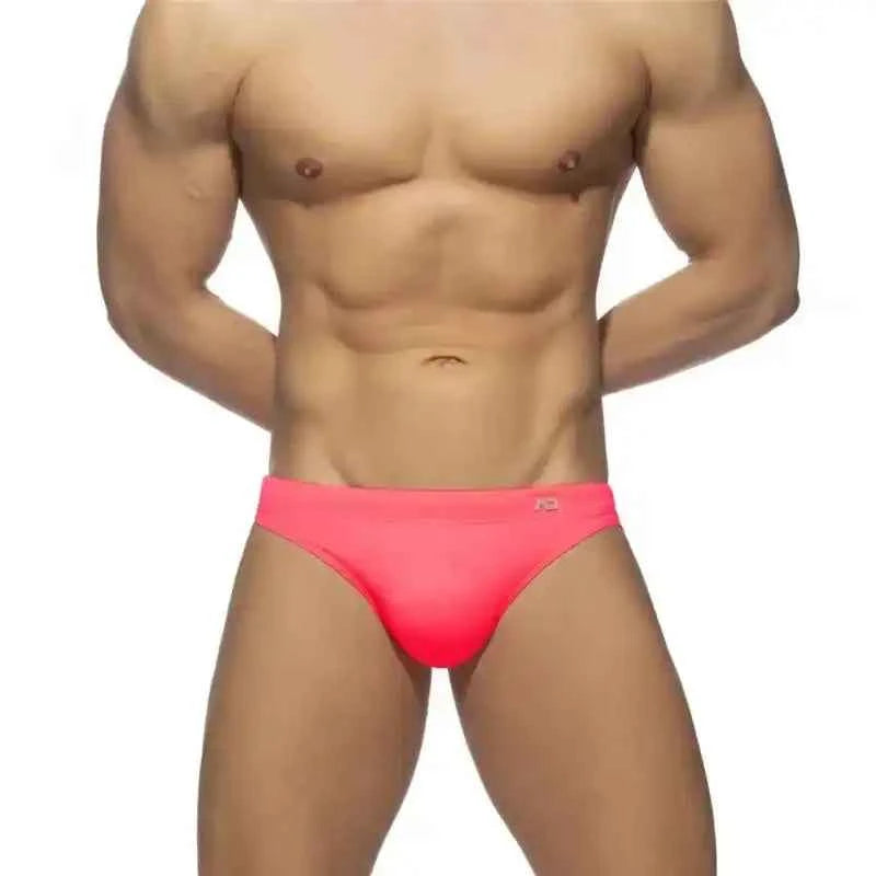 Men's Neon Swim Briefs | Push‑Up Solid Colour Sunga Swimwear
