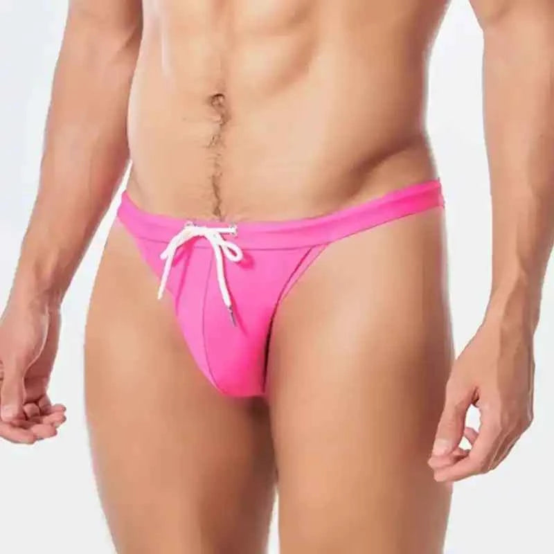 Low Waist Swim Trunks | Men's Big Pouch Swim Briefs & Bikini