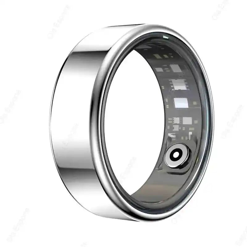 2025 New Smart Ring Men Women, Heart Rate and Blood Oxygen Monitor Smartring IP68 5ATM Waterproof, Multi-sport Mode Finger Ring Lifestyle Travel Trading