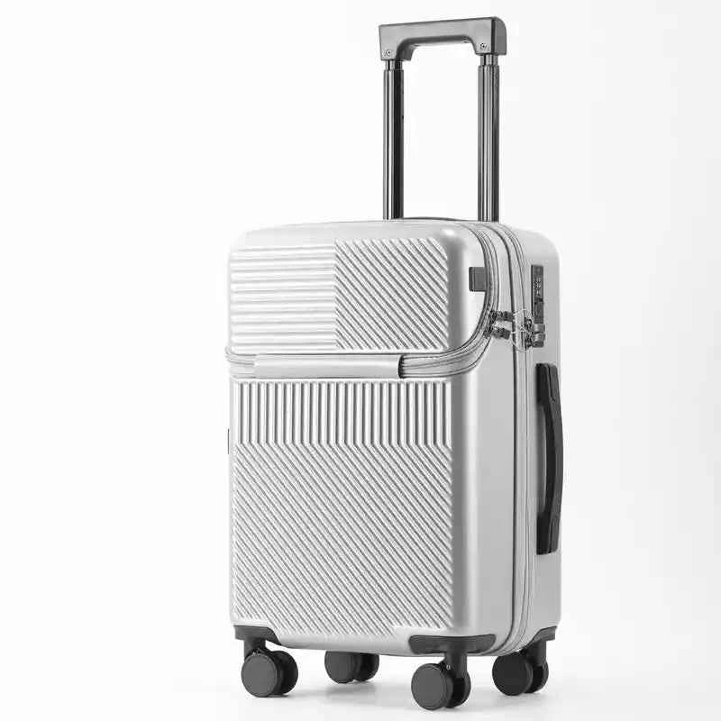 Suitcase with Cup Holder and USB | Lightweight PC Business - Lifestyle Travel Trading