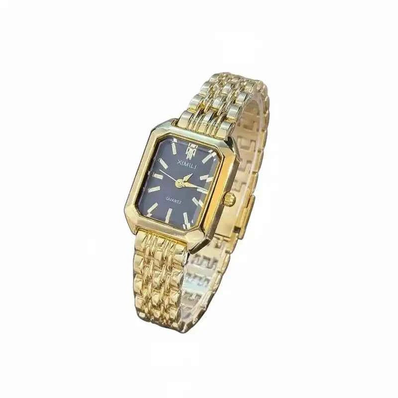 Luxury Women’s Rectangle Watch – Quartz Alloy Band Design - Lifestyle Travel Trading